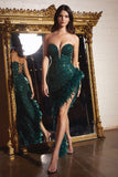 CDhigh-low-feathered-sequin-dress-cd229