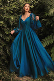 Bishop Sleeves Sweeheart Neckline A-Line Dress CD243