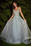 CDglittered-tulle-deep-v-back-a-line-ball-gown-cd940