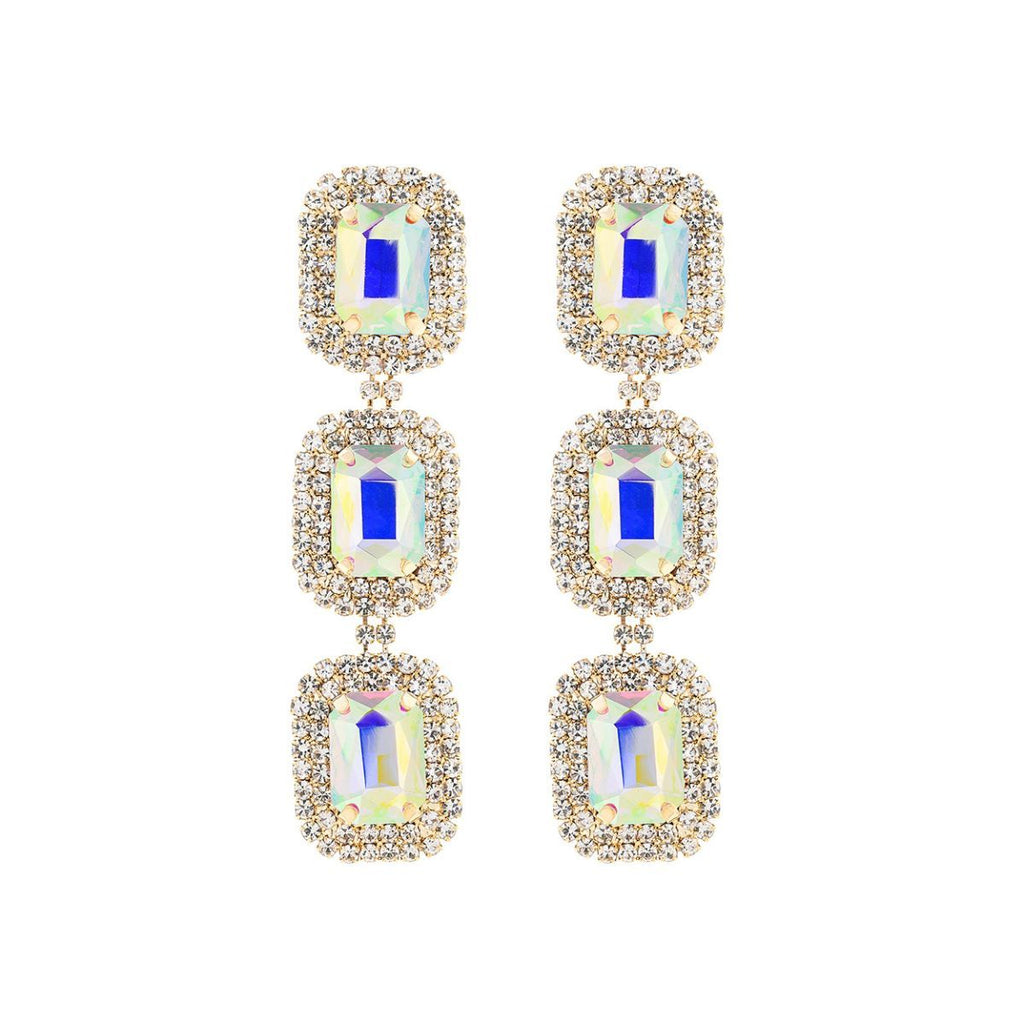 Aurbo Triple Halo Earrings